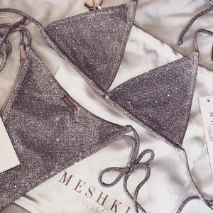 Sparkle silver bikini
